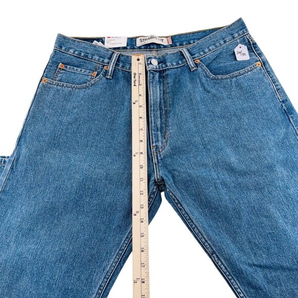 Levis 505 Straight Fit Jeans Size 36x32 Blue Denim - Picture 4 of 6